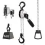 VEVOR Manual Lever Chain Hoist, 1/2T 500KG Capacity Heavy Duty Come Along, 1.5M Lift G80 Alloy Steel Chain With Dual Pawl Mechanical Brake, 360° Rotating Hooks, for Warehouse Construction Garage