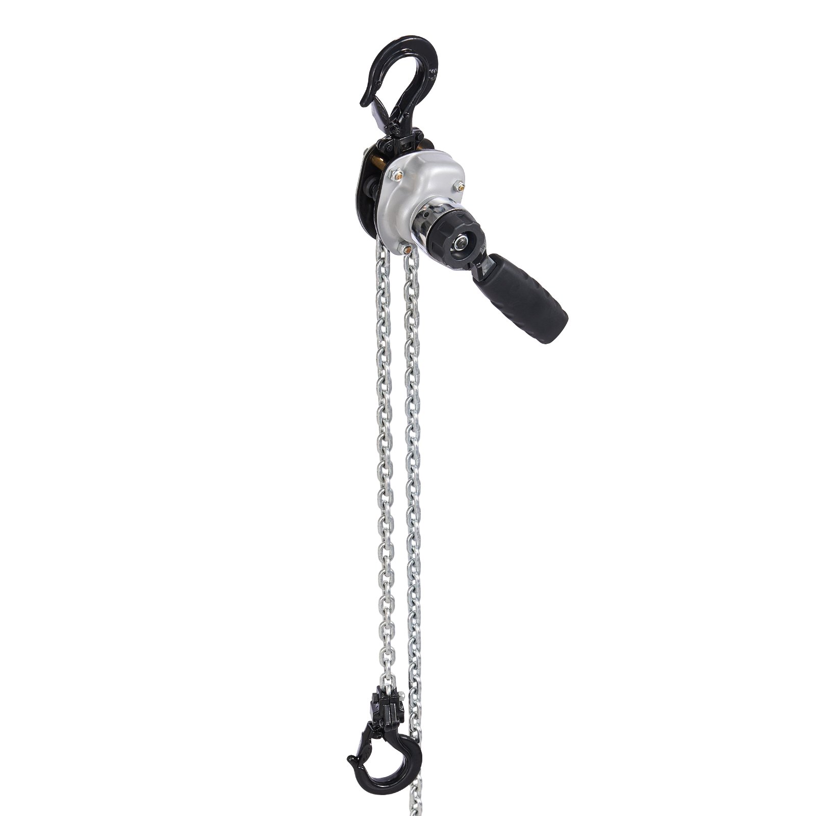 VEVOR Manual Lever Chain Hoist, 1/2T 500KG Capacity Heavy Duty Come Along, 1.5M Lift G80 Alloy Steel Chain With Dual Pawl Mechanical Brake, 360° Rotating Hooks, for Warehouse Construction Garage