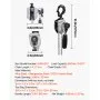 VEVOR Manual Lever Chain Hoist, 1/4T 250KG Capacity Heavy Duty Come Along, 1.5M Lift G80 Alloy Steel Chain With Dual Pawl Mechanical Brake, 360° Rotating Hooks, for Warehouse Construction Garage
