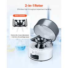 Mini Centrifuge Machine 0.2/1.5/2ml Fixed Speed 7000rpm with 2-in-1 Rotor
