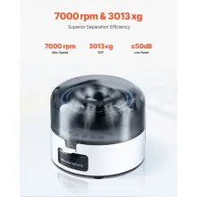 Mini Centrifuge Machine 0.2/1.5/2ml Fixed Speed 7000rpm with 2-in-1 Rotor