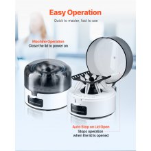 Mini Centrifuge Machine 0.2/1.5/2ml Fixed Speed 7000rpm with 2-in-1 Rotor