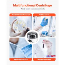 Mini Centrifuge Machine 0.2/1.5/2ml Fixed Speed 7000rpm with 2-in-1 Rotor