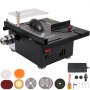 VEVOR Mini Table Saw, 96W Hobby Table Saw for Woodworking, 0-90 Angle Cutting Portable DIY Saw, 7-Level Speed Adjustable Multifunctional Table Saws, 1.3in Cutting Depth (Cutting/Polishing Set)