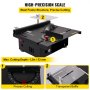 VEVOR Mini Table Saw, 96W Hobby Table Saw for Woodworking, 0-90 Angle Cutting Portable DIY Saw, 7-Level Speed Adjustable Multifunctional Table Saws, 1.57in Cutting Depth Mini Precision Table Saw