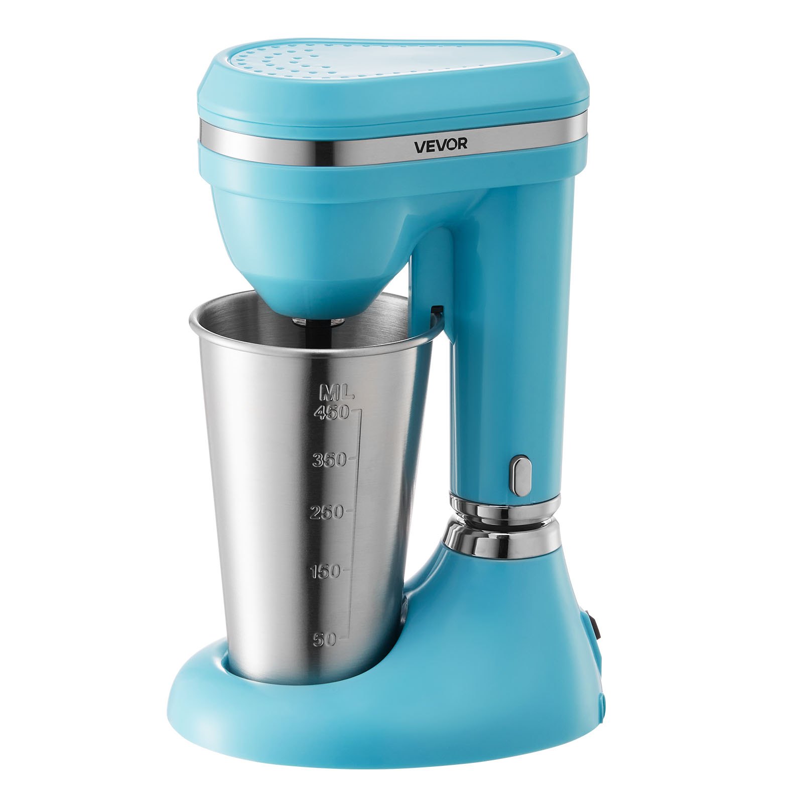 VEVOR Milkshake Maker, 100W Milk Shake Maker Mixer, Single Head Drink Mixer Blender Machine, Dual-Speed Adjustment Milkshake Blender with Stainless Steel Cup, for Home, Kitchen, Bar & Beverage Shop