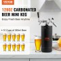 VEVOR Beer Growler Tap System, 4L Mini Keg, 304 Stainless Steel Pressurized Beer Growler, Keg Growler with Pressure Display, CO2 Regulator Faucet, Leak-Proof Ring For Draft, Homebrew, Craft Beer