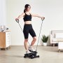 VEVOR Stair Stepper, Mini Stepper for Exercise at Home, Hydraulic Fitness Twist Stepper with Resistance Bands, Full Body Workout Cardio Equipment, Stair Climber with LCD Monitor, 330LBS Load Capacity