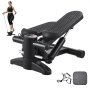 Stair Stepper for Exercise at Home Hydraulic Mini Stepper with Resistance Band