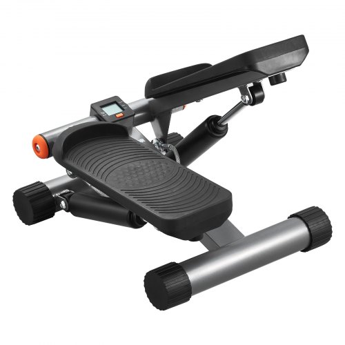 Stair Stepper Mini Stepper Training, Hydraulische Fitness Twist Stepper met weerstandsbanden, Full Body Workout Cardio-apparaat, Traploper met LCD-monitor, Draagvermogen 150 kg Zwart | NL