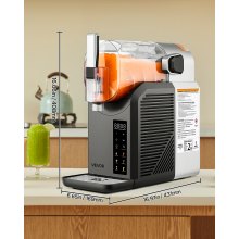 2L Slushy Machine No Ice Needed Frozen Drink Maker 6 Preset Programs for Home