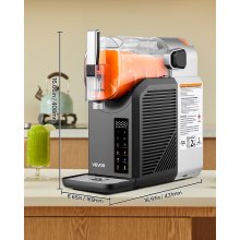 2L Slushy Machine No Ice Needed Frozen Drink Maker 6 Preset Programs for Home