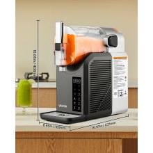 2L Slushy Machine No Ice Needed Frozen Drink Maker 6 Preset Programs for Home