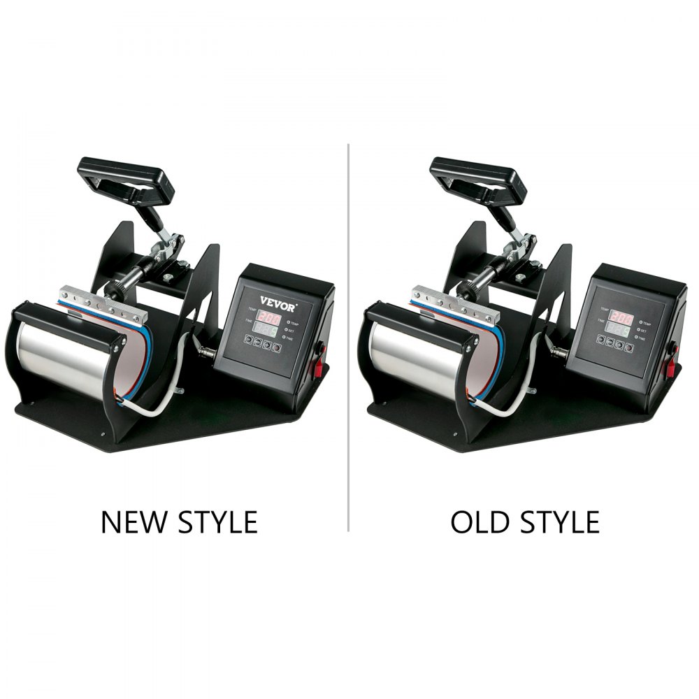 2 in 1 Heat Press Machine Digital Mug Transfer Sublimation Vinyl Latte Printing