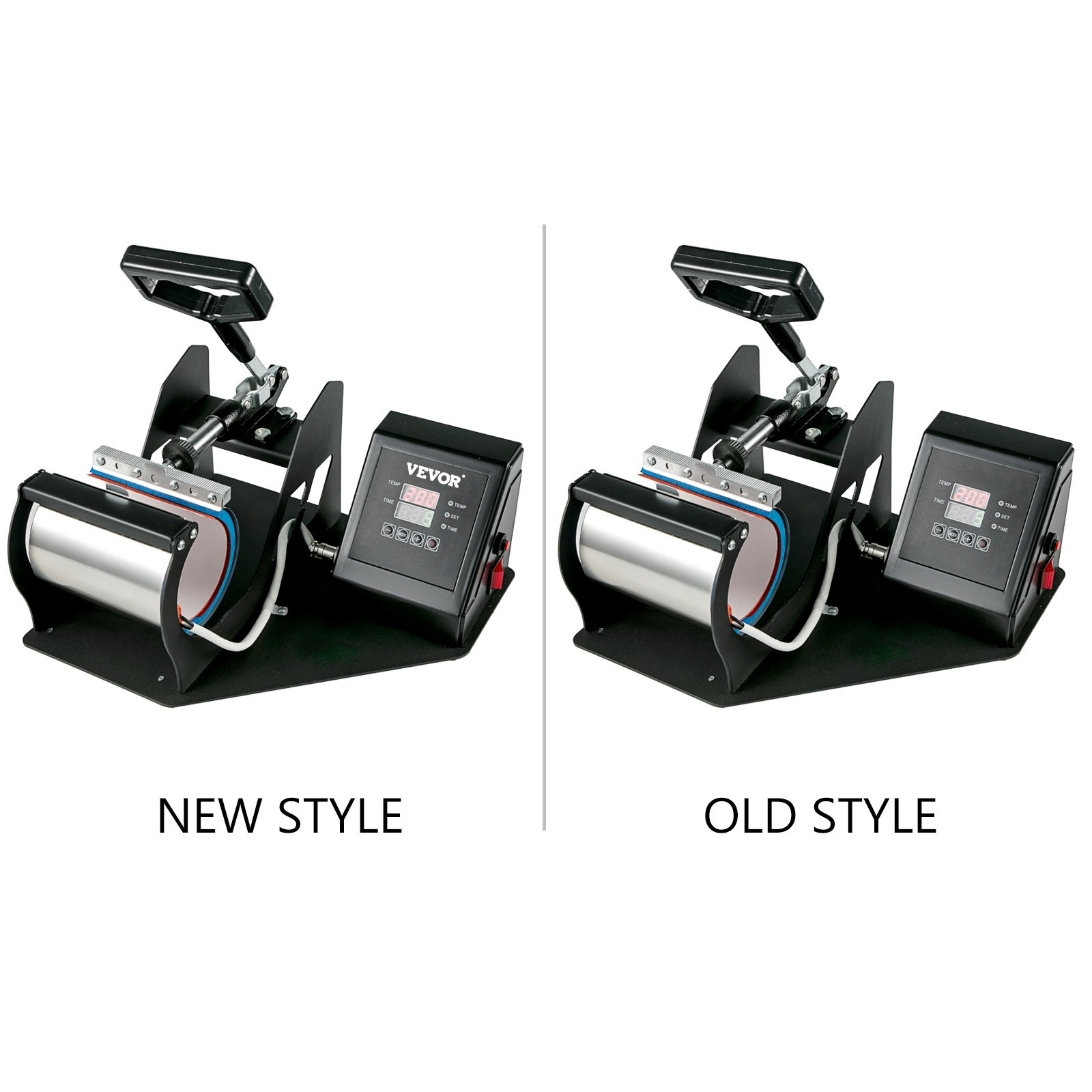 2 in 1 Heat Press Machine Digital Mug Transfer Sublimation Vinyl Latte Printing