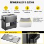 VEVOR 6L Ultrasonic Cleaner Cleaning Equipment Industry Heated W/ Timer Heater