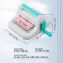 VEVOR Manual Die Cutting & Embossing Machine, Portable Cut Machines, 6 inch Opening Scrapbooking Machine Full Kit Included, For Arts & Crafts, Scrapbooking, Card Making and Crafting, White