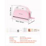 VEVOR Manual Die Cutting and Embossing Machine, 76mm Opening, Portable Die Cut Machine Set with Cutting Dies, Embossing Folders, Paper Sheets, Cutting Plates, for Scrapbooking, Card Making, Crafting