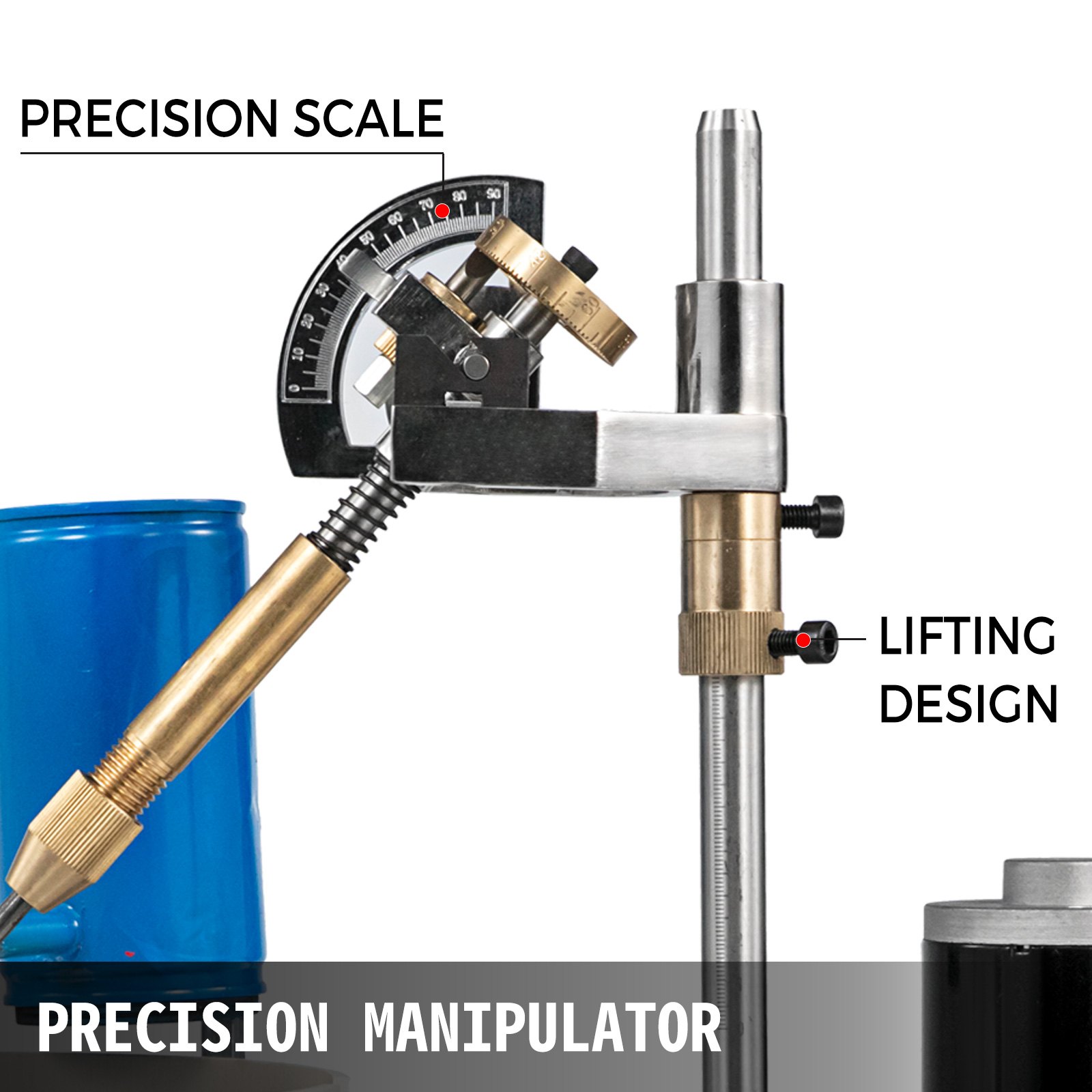 VEVOR Gem Faceting Machine120W1800rpm Jewelry Rock Polisher Jade Flat Grinder