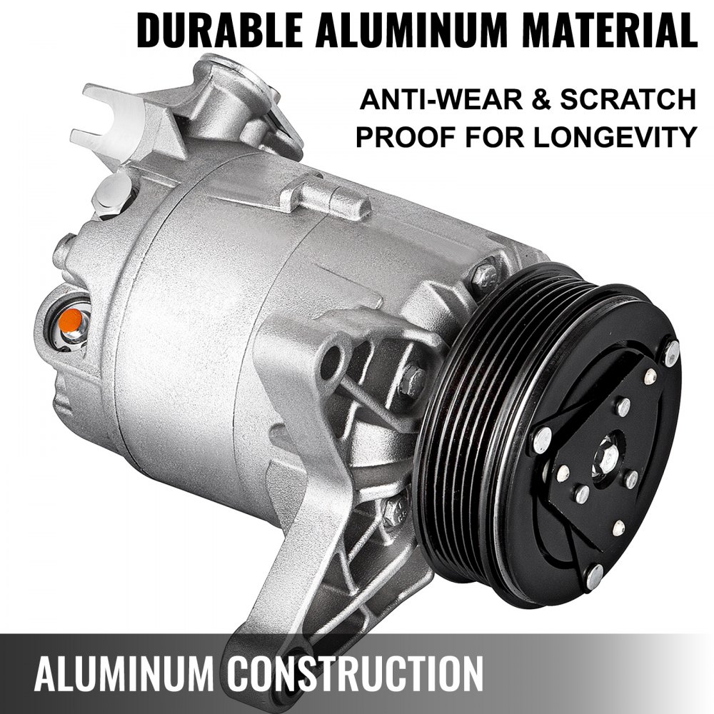 VEVOR A/C Compressor with Clutch Fit For 2006-2011 Chevrolet Impala / Monte Carlo / Malibu / Pontiac G6 3.5L 3.9L