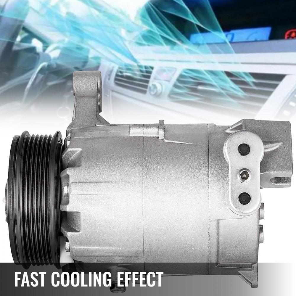 VEVOR A/C Compressor with Clutch Fit For 2006-2011 Chevrolet Impala / Monte Carlo / Malibu / Pontiac G6 3.5L 3.9L