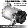 VEVOR A/C Compressor with Clutch Fit For 2006-2011 Chevrolet Impala / Monte Carlo / Malibu / Pontiac G6 3.5L 3.9L