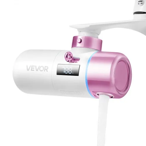 Skincare Water Filter Bathroom Sink Faucet Purifier for Skin Pink + Gold