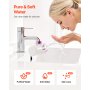 Skincare Water Filter Bathroom Sink Faucet Purifier for Skin Pink + Gold