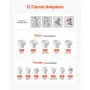 Skincare Water Filter Bathroom Sink Faucet Purifier for Skin White + Gold