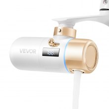 Skincare Water Filter Bathroom Sink Faucet Purifier for Skin White + Gold