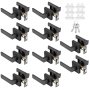 VEVOR Keyed Entry Door Lever 10 Pack Keyed Entry Lever for 35-45mm Thickness Door Keys Alike Door Handle with Lock and Key Reversible Square Door Knob Handles Deadbolt Heavy Duty Entry Lever