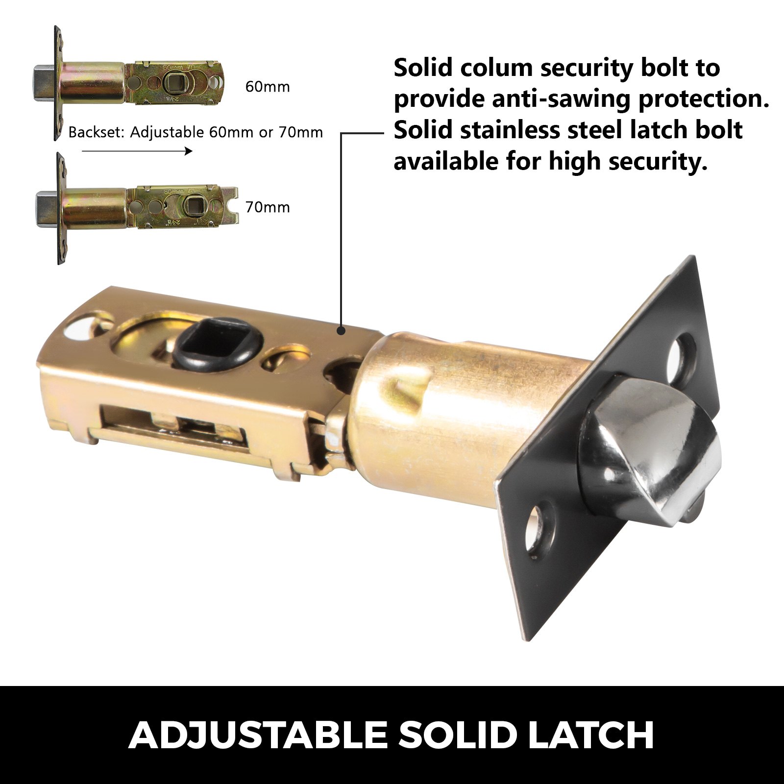 Keyed Entry Door Lever Flat Style 3 Pack Lock Set DURABLE SERVICE EASY OPERATION