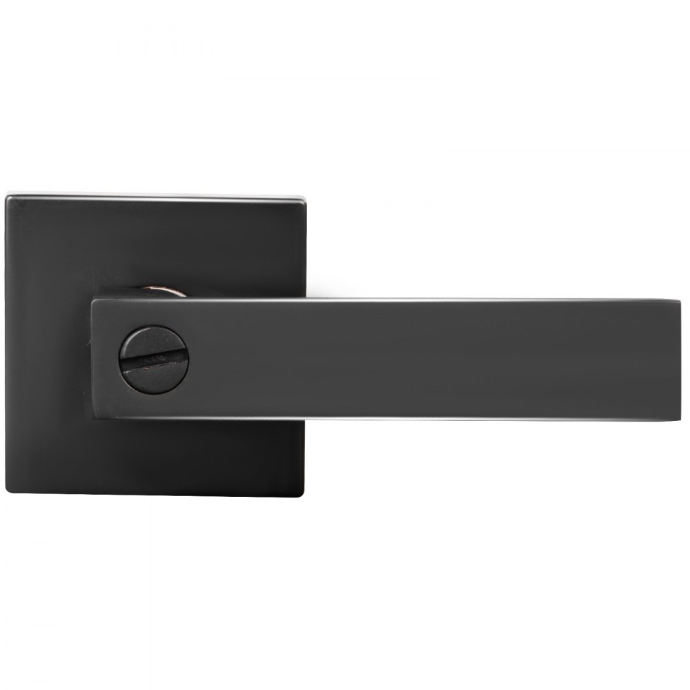 Door Handles Black Dummy Levers 5 Pack Privacy Lever Handle Lock Set Heavy Duty