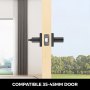 Door Handles Black Dummy Levers 5 Pack Privacy Lever Handle Lock Set Heavy Duty