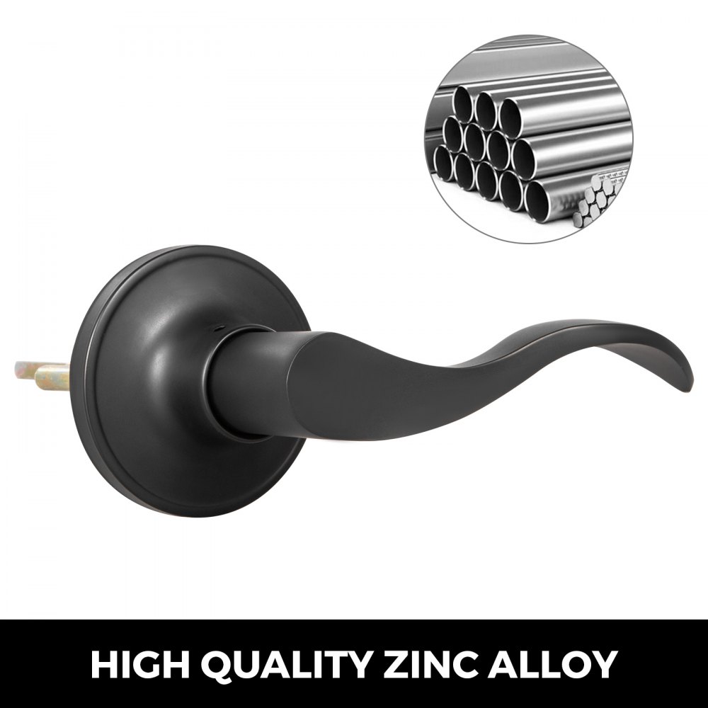 Passage Door Lever Door Handle 10 Pack Door Knobs Passage Lever Locks Set Black