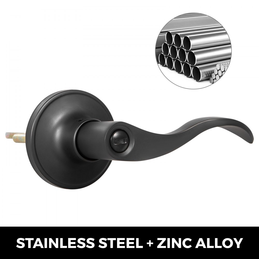 Interior Door Handles Bedroom Door Handle 3 Pack Door Knob Lever for Bathroom