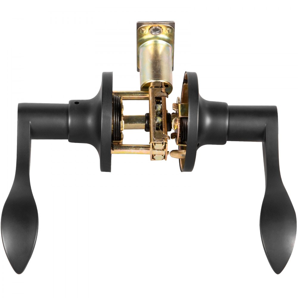 Passage Door Lever Black Door Handles Passage Lever Lock Set Door Knobs 5 Pack