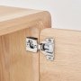 VEVOR Cabinet Hinges, 50 Packs Partial Overlay Kitchen Cabinet Door Hinges, 105 Degree Opening Angel Soft Close Concealed Cupboard Hinges for Framed Cabinet Type, with Mounting Screws