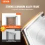 VEVOR Pet Door, 13.27" x 20.04" Aluminum Frame with Lock and Flap System, Weatherproof Doggy Door, Easy to Install in Interior or Exterior Doors, Pet Door Suitable for Cat Doggie Kitties (White-L)