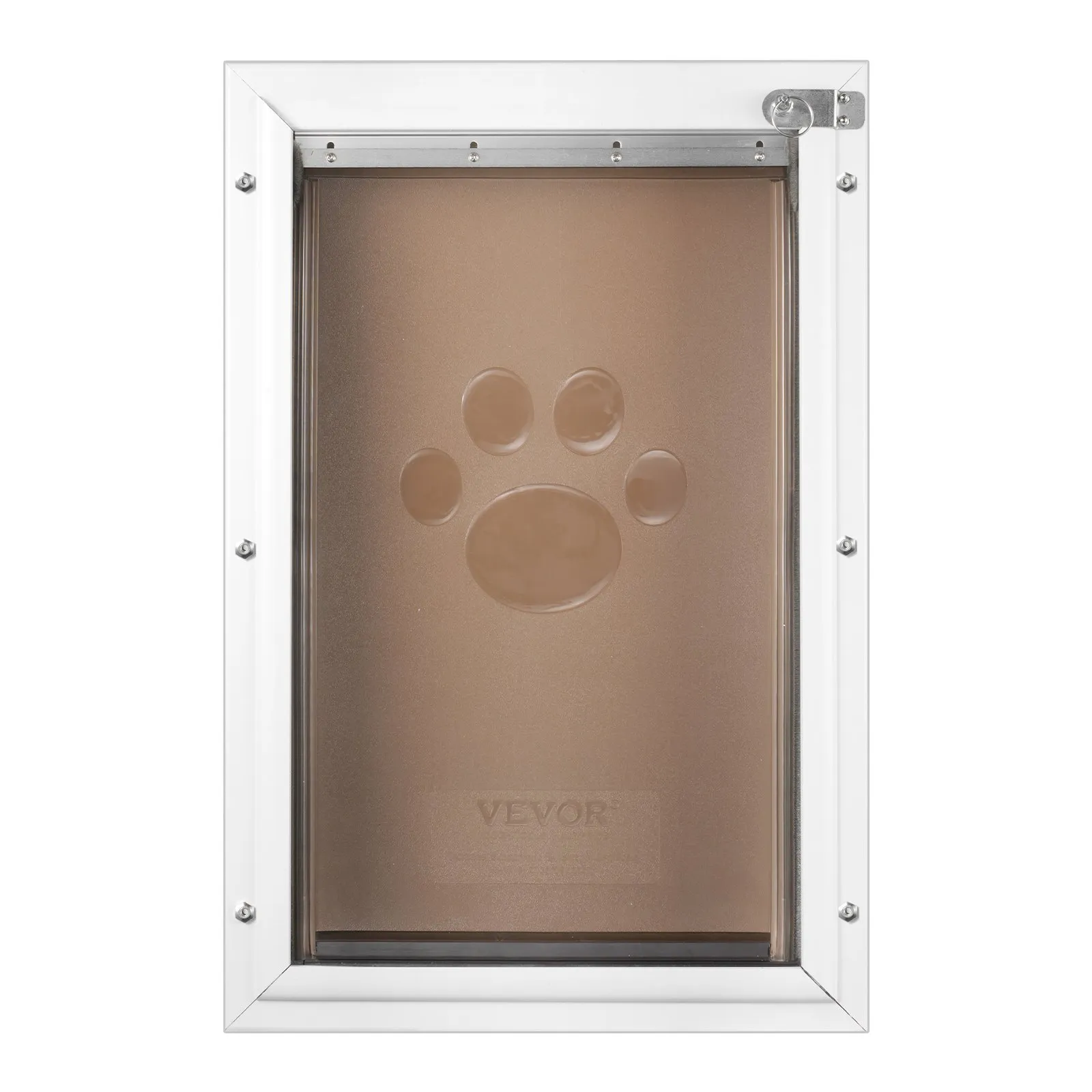 VEVOR Pet Door for Door with Lock and Magnetic Flap System Aluminum Frame Large
