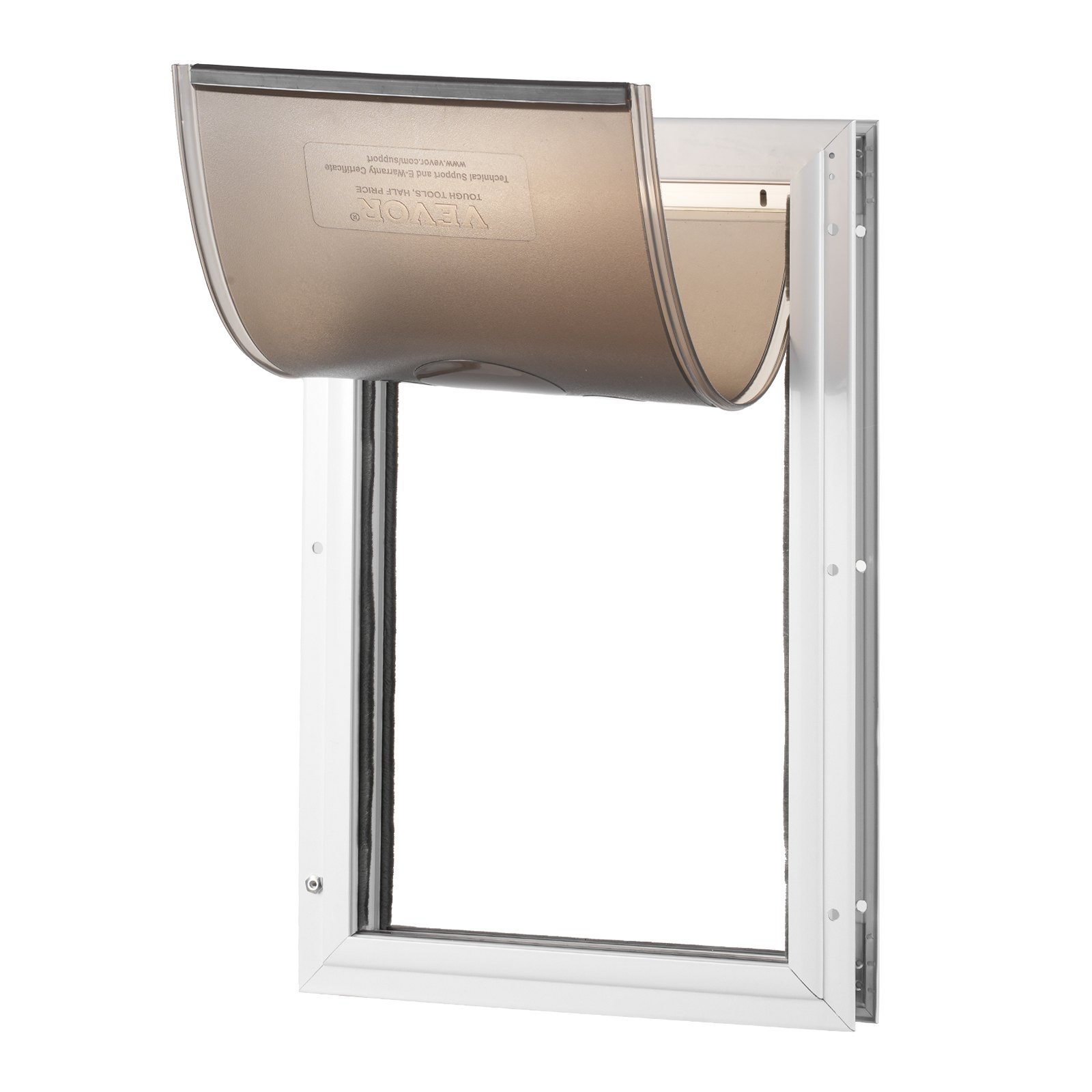 VEVOR Pet Door for Door with Lock and Magnetic Flap System Aluminum Frame Small