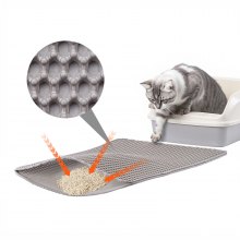 Cat Litter Trapping Mat 24 x 15 in Double Layer Honeycomb Non-Slip & Urine-Proof
