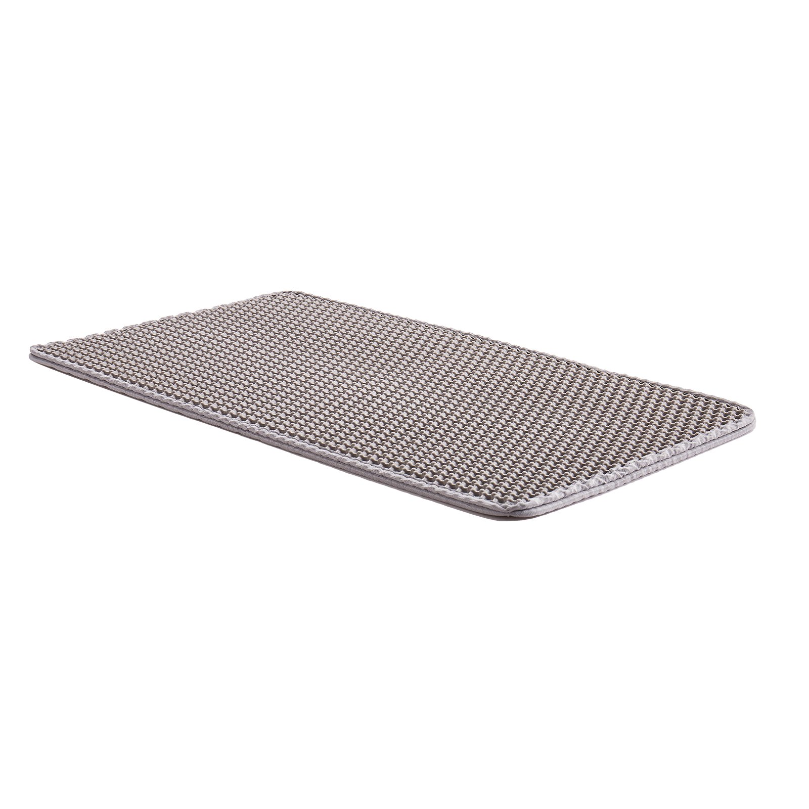 VEVOR Cat Litter Mat, 24 x 15 in, Double-Layer Litter Box Mat, Non-Slip & Urine-Proof Litter-Trapping Mats for Indoor Cats, Honeycomb Design, Soft on Paws, Washable Large Kitty Mats for Floor