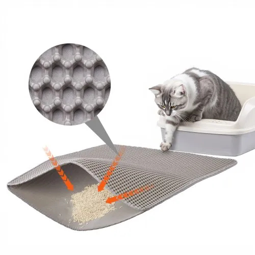VEVOR VEVOR Alfombrilla para arena de gato (76 x 61 cm), doble
