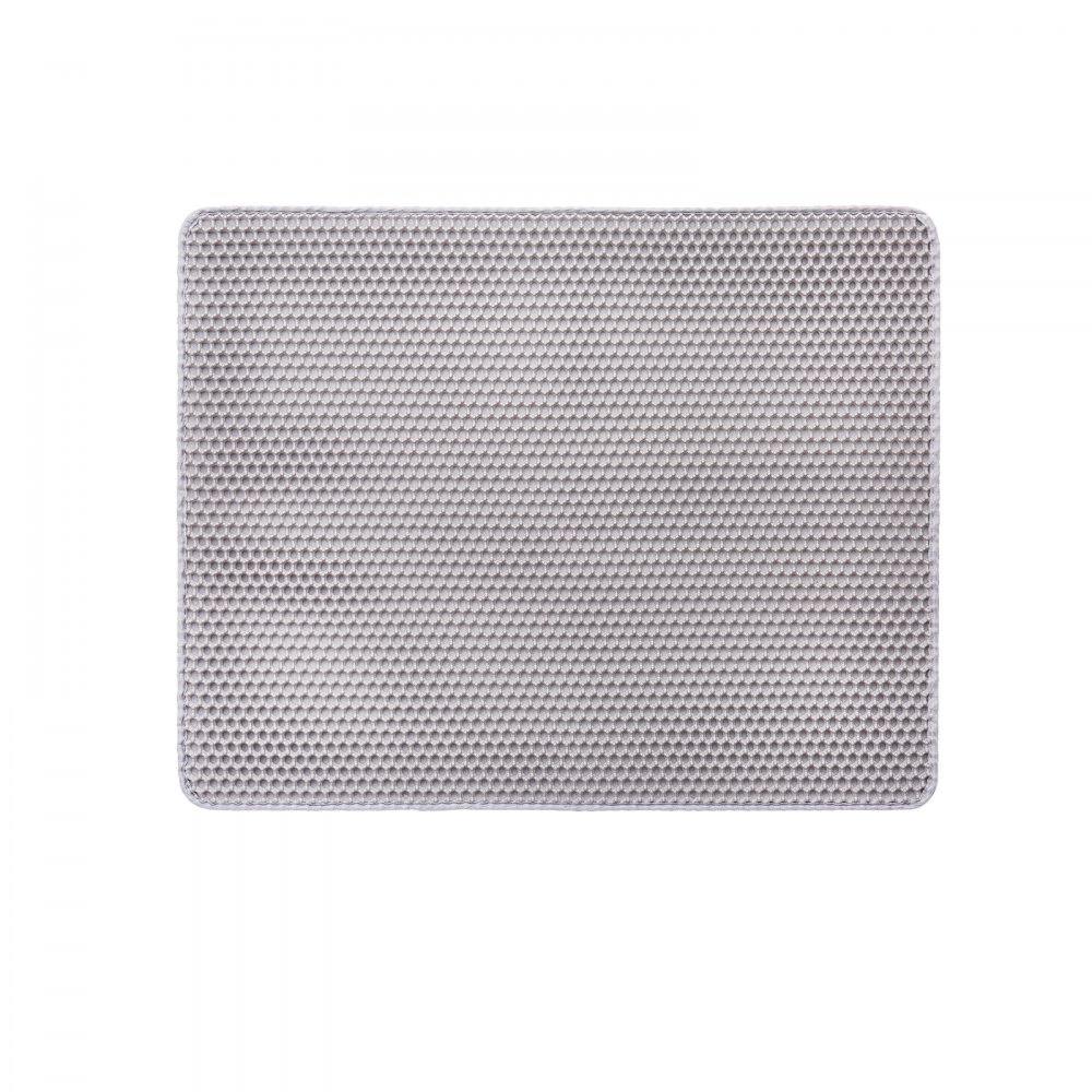 VEVOR Cat Litter Mat, 30 x 24 in, Double-Layer Litter Box Mat, Non-Slip & Urine-Proof Litter-Trapping Mats for Indoor Cats, Honeycomb Design, Soft on Paws, Washable Large Kitty Mats for Floor
