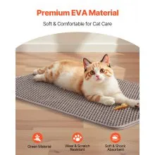 Cat Litter Trapping Mat 30 x 24 in Double Layer Honeycomb Non-Slip & Urine-Proof