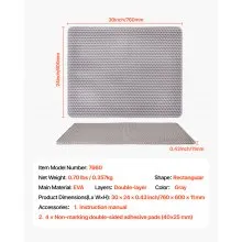 Cat Litter Trapping Mat 30 x 24 in Double Layer Honeycomb Non-Slip & Urine-Proof