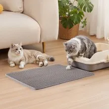 Cat Litter Trapping Mat 30 x 24 in Double Layer Honeycomb Non-Slip & Urine-Proof