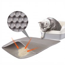 Cat Litter Trapping Mat 30 x 24 in Double Layer Honeycomb Non-Slip & Urine-Proof