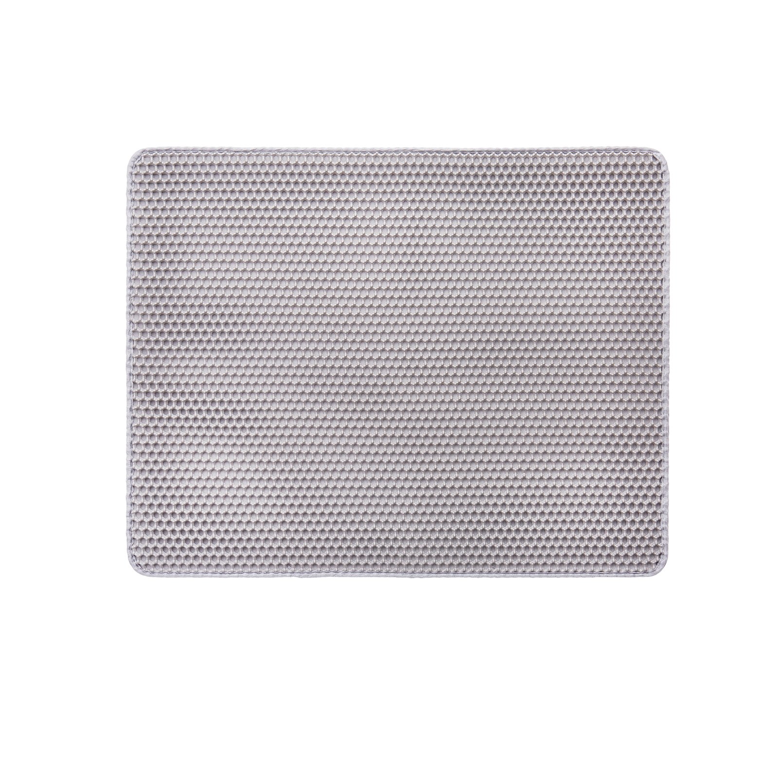 VEVOR Cat Litter Mat, 30 x 24 in, Double-Layer Litter Box Mat, Non-Slip & Urine-Proof Litter-Trapping Mats for Indoor Cats, Honeycomb Design, Soft on Paws, Washable Large Kitty Mats for Floor